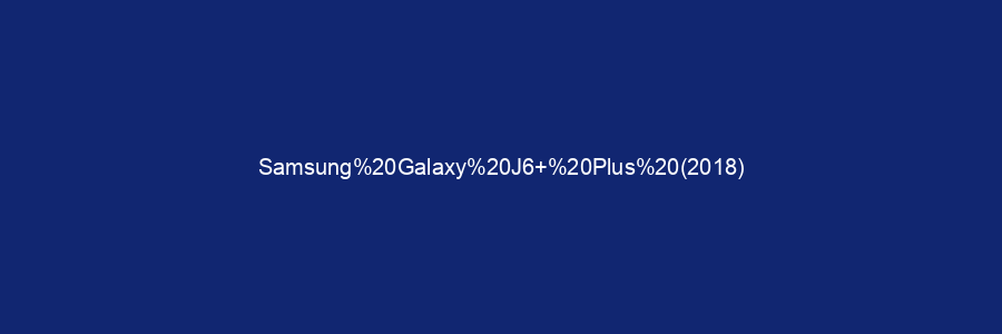 Samsung Galaxy J6+ Plus (2018)